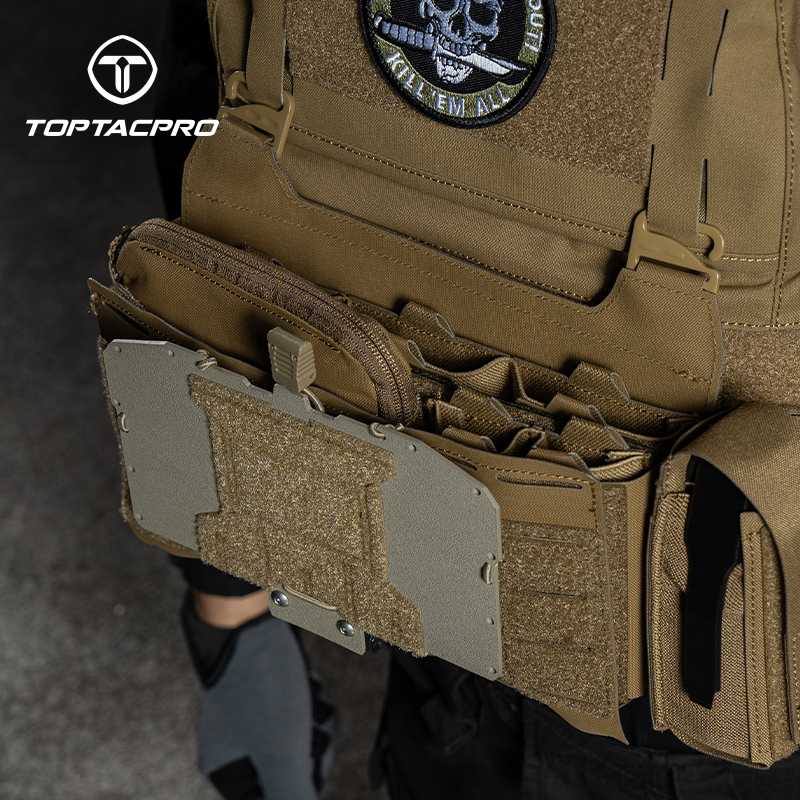 TOPTACPRO Tactical Kangaroo Set FERRO Style Double 9mm Mag Pouch Half Insert Pouch Cordura Tactical DOPE Set 8540
