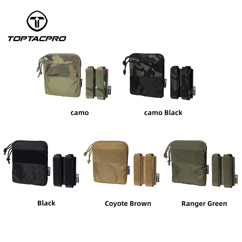 TOPTACPRO Tactical Kangaroo Set FERRO Style Double 9mm Mag Pouch Half Insert Pouch 8540