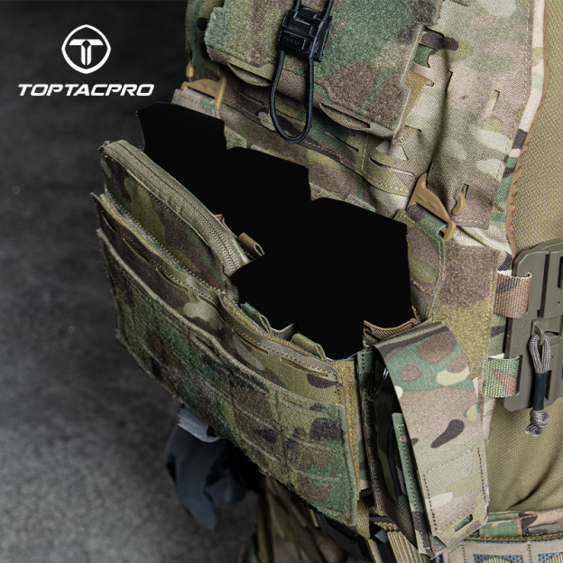 TOPTACPRO Tactical Kangaroo Set FERRO Style Double 9mm Mag Pouch Half Insert Pouch 8540