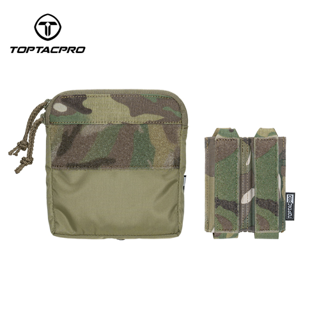 TOPTACPRO Tactical Kangaroo Set FERRO Style Double 9mm Mag Pouch Half Insert Pouch 8540