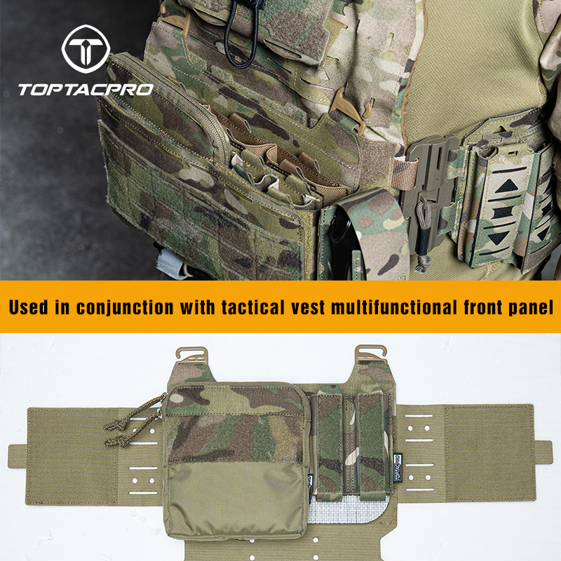TOPTACPRO Tactical Kangaroo Set FERRO Style Double 9mm Mag Pouch Half Insert Pouch Cordura Tactical DOPE Set 8540