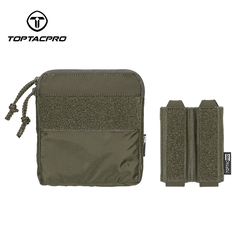 TOPTACPRO Tactical Kangaroo Set FERRO Style Double 9mm Mag Pouch Half Insert Pouch 8540