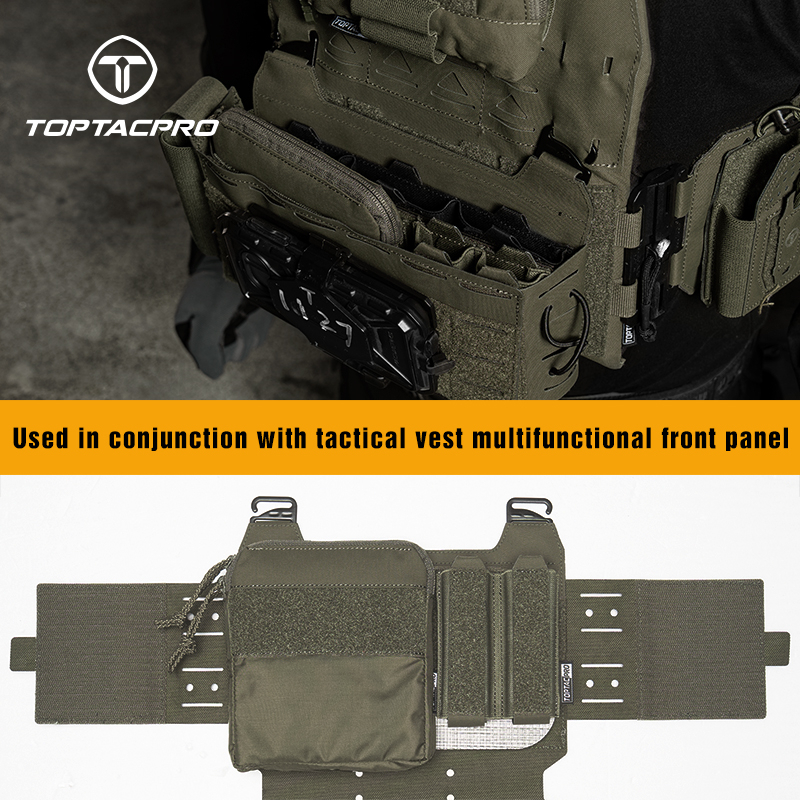 TOPTACPRO Tactical Kangaroo Set FERRO Style Double 9mm Mag Pouch Half Insert Pouch 8540