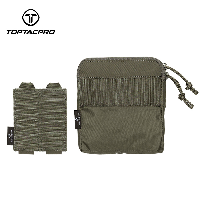 TOPTACPRO Tactical Kangaroo Set FERRO Style Double 9mm Mag Pouch Half Insert Pouch Cordura Tactical DOPE Set 8540