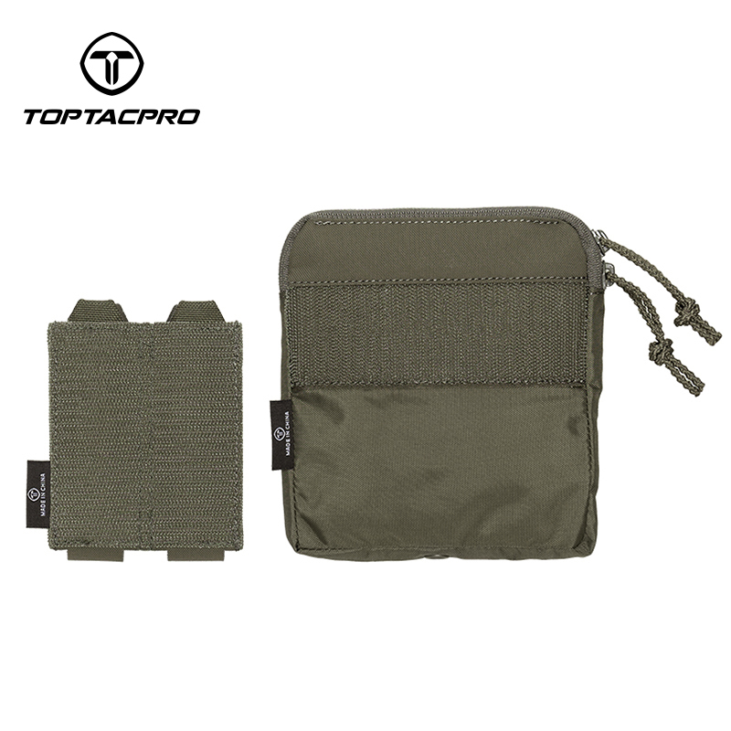 TOPTACPRO Tactical Kangaroo Set FERRO Style Double 9mm Mag Pouch Half Insert Pouch Cordura Tactical DOPE Set 8540