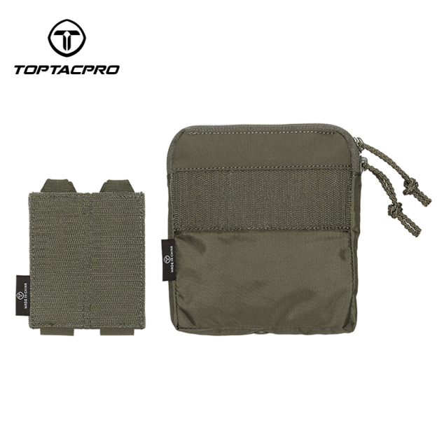 TOPTACPRO Tactical Kangaroo Set FERRO Style Double 9mm Mag Pouch Half Insert Pouch 8540