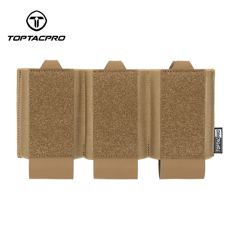 TOPTACPRO Tactical Triple 556 Mag Insert Pouch Hook&loop Elastic Band Lightweight 8542