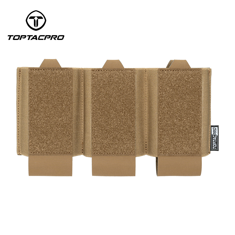 TOPTACPRO Tactical Triple 556 Mag Insert Pouch Hook&loop Elastic Band Lightweight 8542