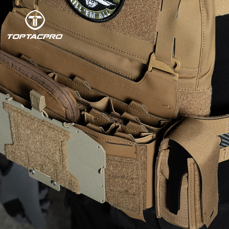 TOPTACPRO Tactical Triple 556 Mag Insert Pouch Hook&loop Elastic Band Lightweight 8542