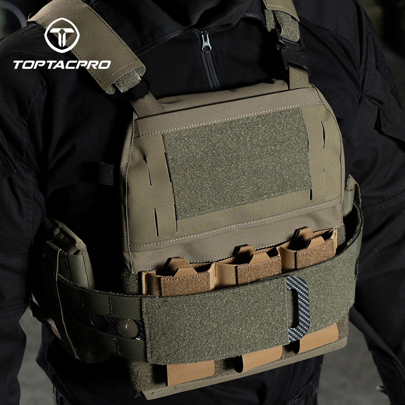 TOPTACPRO Tactical Triple 556 Mag Insert Pouch Hook&loop Elastic Band Lightweight 8542
