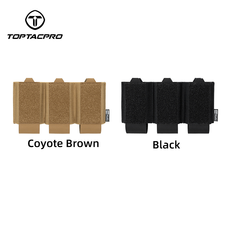 TOPTACPRO Tactical Triple 556 Mag Insert Pouch Hook&loop Elastic Band Lightweight 8542