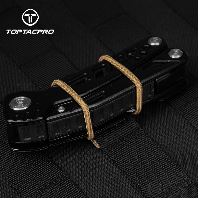 TOPTACPRO Binding Retainer MOLLE Webbing Elastic Binding Ribbon for MOLLE Backpacks (2PCS)  8901
