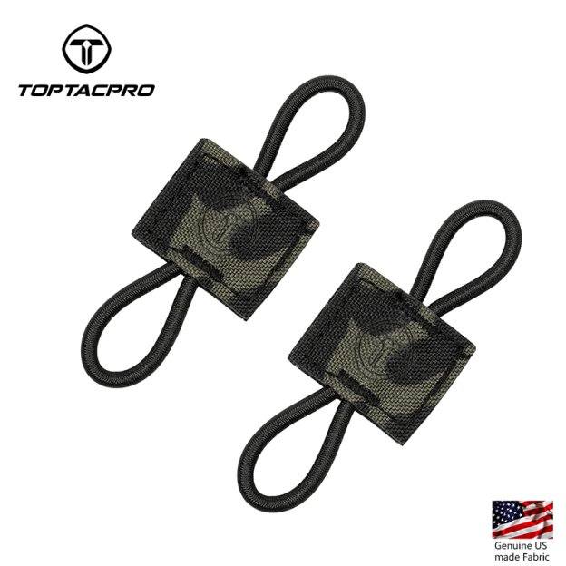 TOPTACPRO Binding Retainer MOLLE Webbing Elastic Binding Ribbon for MOLLE Backpacks (2PCS)  8901