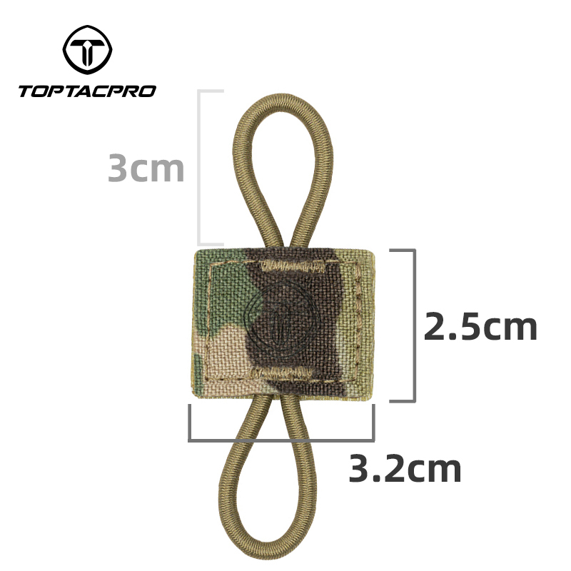 TOPTACPRO Binding Retainer MOLLE Webbing Elastic Binding Ribbon for MOLLE Backpacks (2PCS)  8901