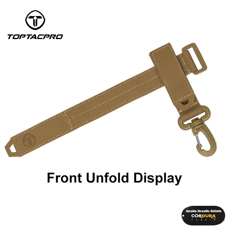 TOPTACPRO Tactical Gloves Holder Molle Key Ring Tactical Keychain Nylon Gear Keeper Glove Strap Molle Buckle 8902