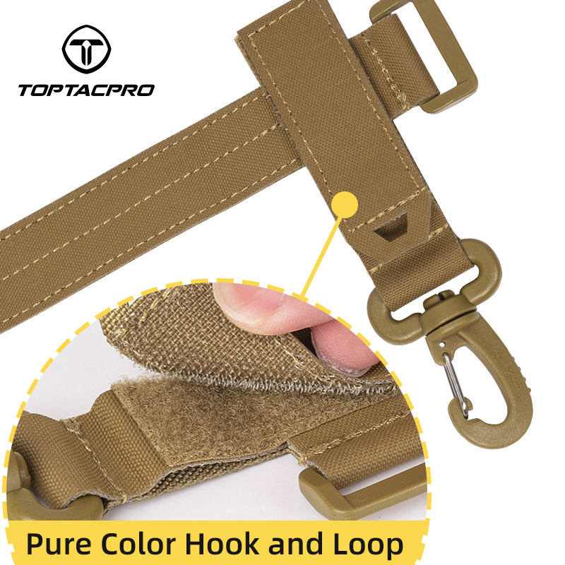 TOPTACPRO Tactical Gloves Holder Molle Key Ring Tactical Keychain Nylon Gear Keeper Glove Strap Molle Buckle 8902