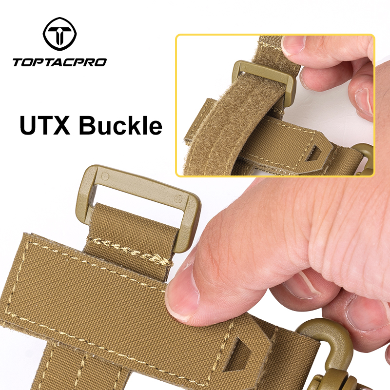 TOPTACPRO Tactical Gloves Holder Molle Key Ring Tactical Keychain Nylon Gear Keeper Glove Strap Molle Buckle 8902