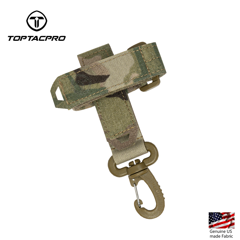 TOPTACPRO Tactical Gloves Holder Molle Key Ring Tactical Keychain Nylon Gear Keeper Glove Strap Molle Buckle 8902