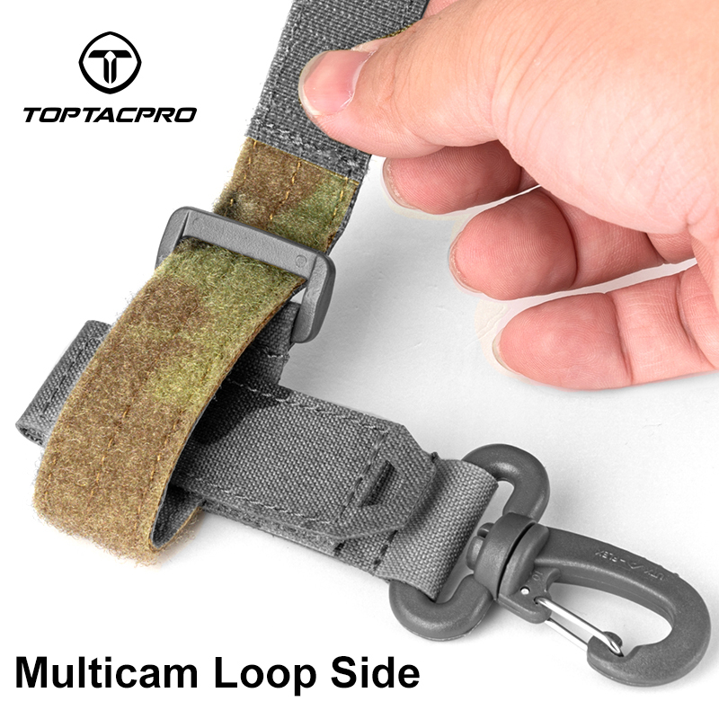 TOPTACPRO Gloves Hook Quick Release Buckle Hook&Loop Outdoor Accessory 8902
