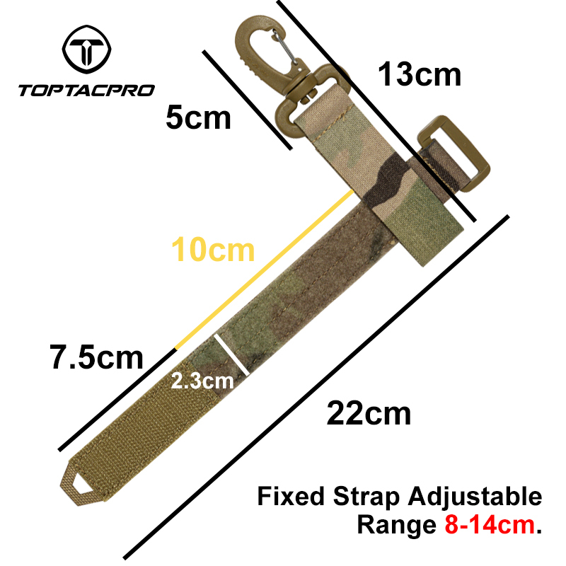 TOPTACPRO Tactical Gloves Holder Molle Key Ring Tactical Keychain Nylon Gear Keeper Glove Strap Molle Buckle 8902