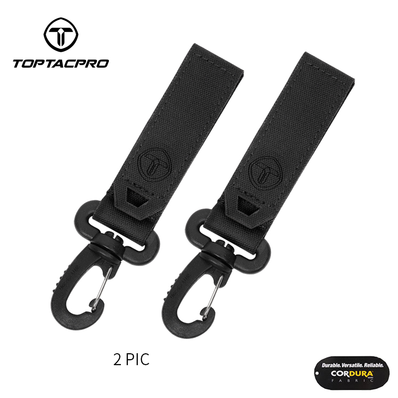 TOPTACPRO Tactical Wiregate Carabiner Snap Clip Hook Keychain UTX Buckle Quick Release 2PCS/Set 8903