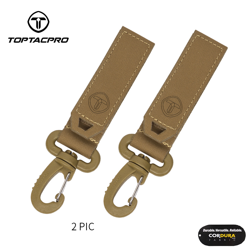TOPTACPRO Tactical Wiregate Carabiner Snap Clip Hook Keychain UTX Buckle Quick Release 2PCS/Set 8903