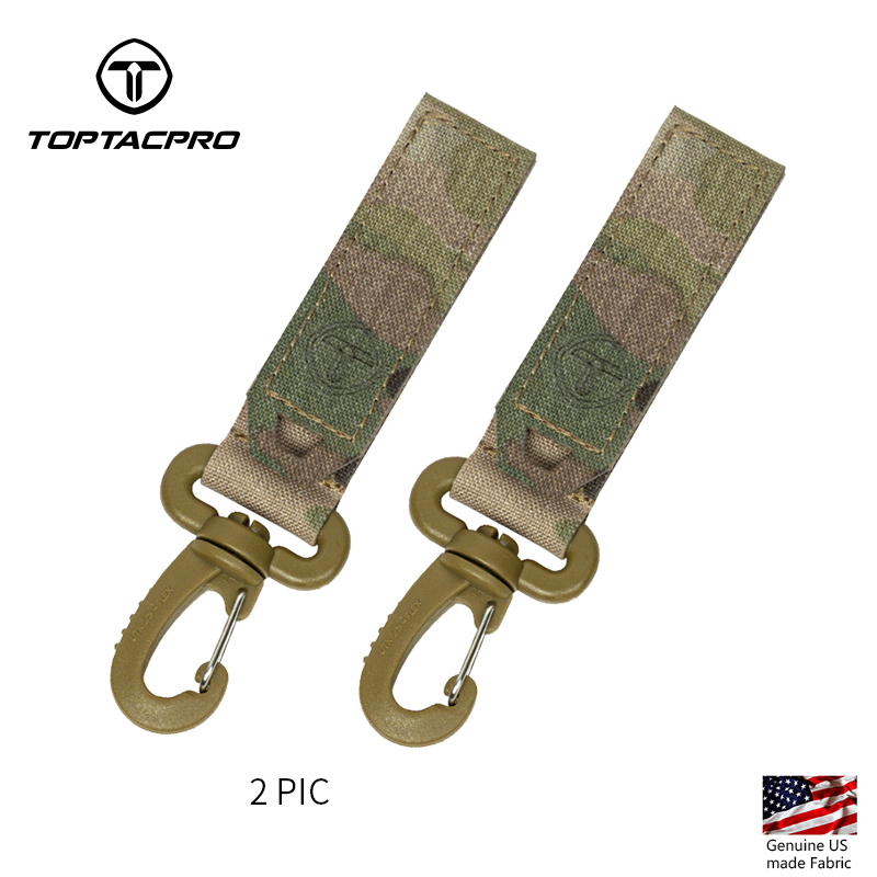 TOPTACPRO Tactical Wiregate Carabiner Snap Clip Hook Keychain UTX Buckle Quick Release 2PCS/Set 8903