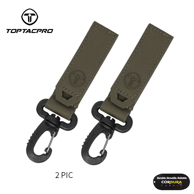 TOPTACPRO Tactical Wiregate Carabiner Snap Clip Hook Keychain UTX Buckle Quick Release 2PCS/Set 8903