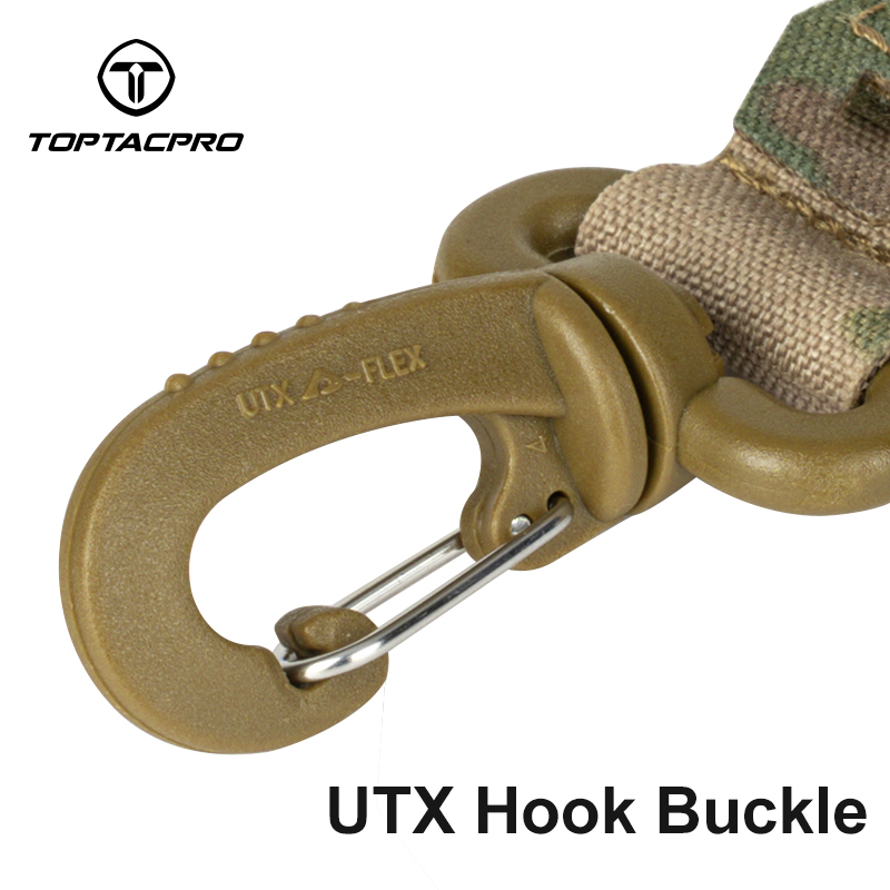 TOPTACPRO Tactical Wiregate Carabiner Snap Clip Hook Keychain UTX Buckle Quick Release 2PCS/Set 8903