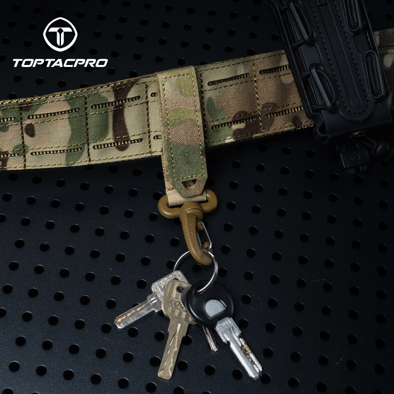 TOPTACPRO Tactical Wiregate Carabiner Snap Clip Hook Keychain UTX Buckle Quick Release 2PCS/Set 8903