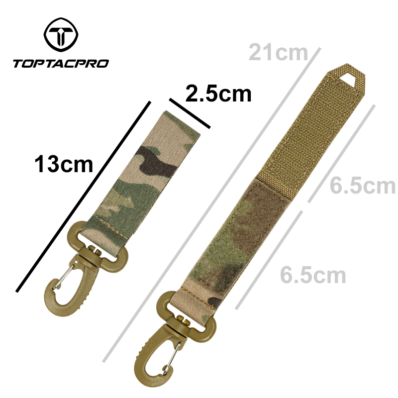TOPTACPRO Tactical Wiregate Carabiner Snap Clip Hook Keychain UTX Buckle Quick Release 2PCS/Set 8903