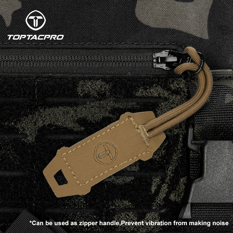 TOPTACPRO Tactical Hook Handle Zipper Handle 2PCS Zipper Pull Drawstring Head 8904