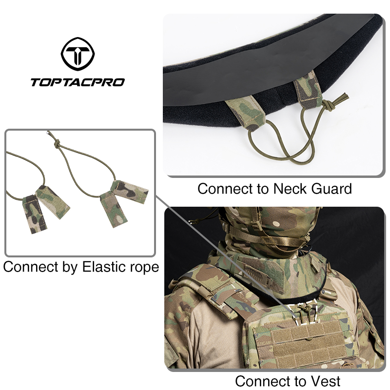 TOPTACPRO Tactical Neck Protector Combat Outdoor Equipment Accessory 8905