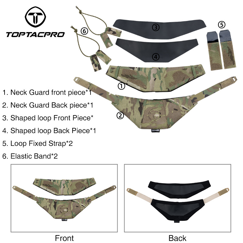 TOPTACPRO Tactical Neck Protector Combat Outdoor Equipment Accessory 8905