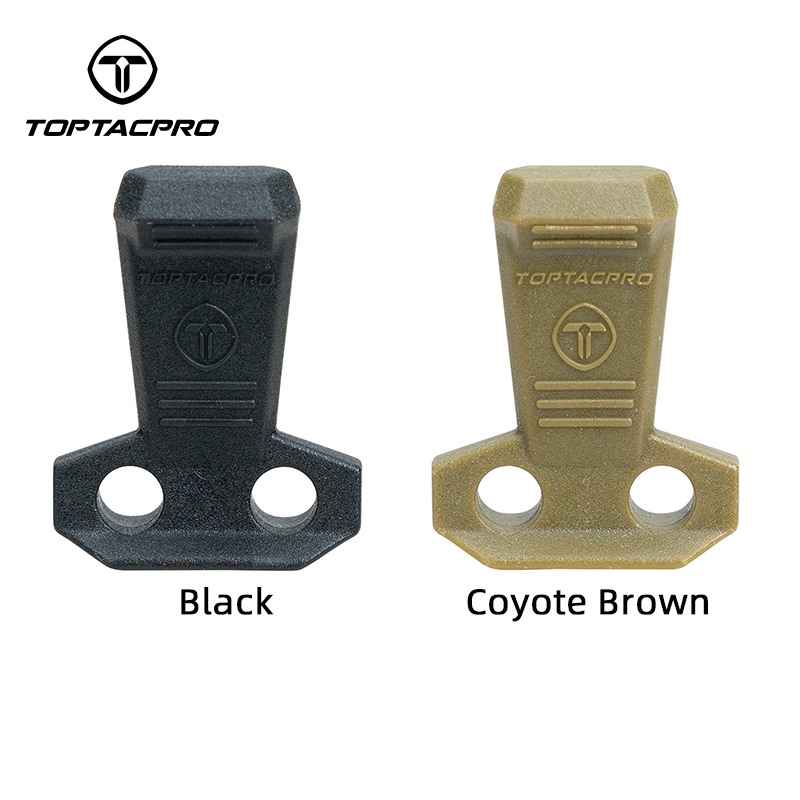 TOPTACPRO Tactical Hook Handle Zipper Handle 3PCS with 2.4M 3.0mm Elastic Rope 8909