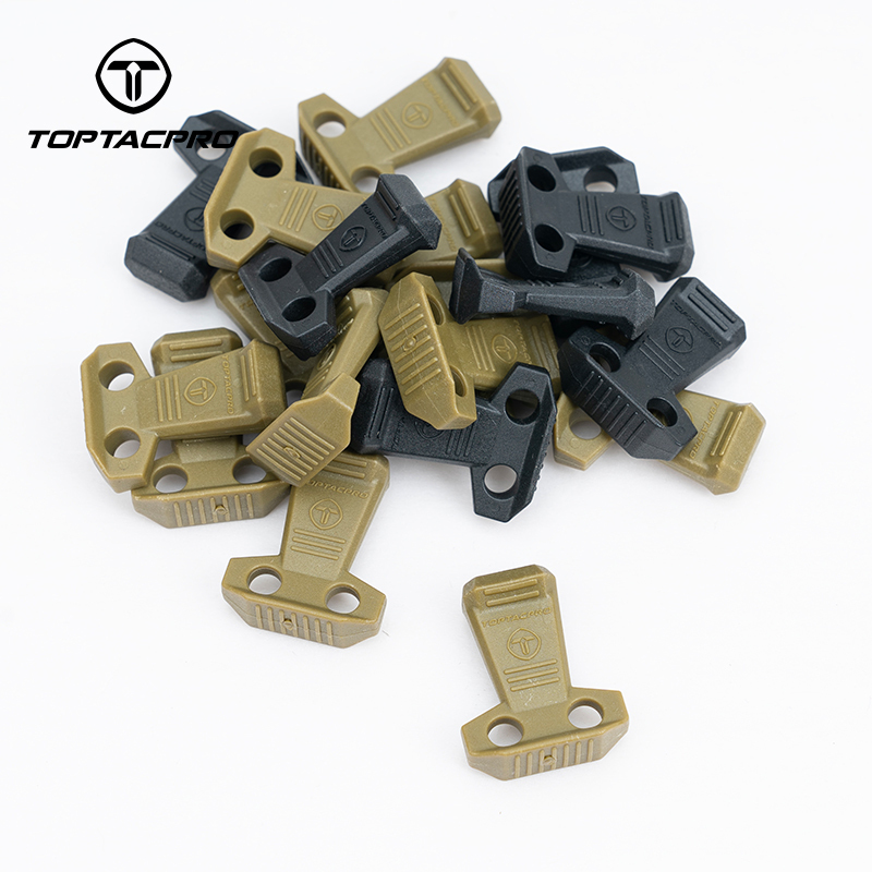 TOPTACPRO Tactical Hook Handle Zipper Handle 3PCS Zipper Pull Drawstring with 2.4M 3.0mm Elastic Rope 8909