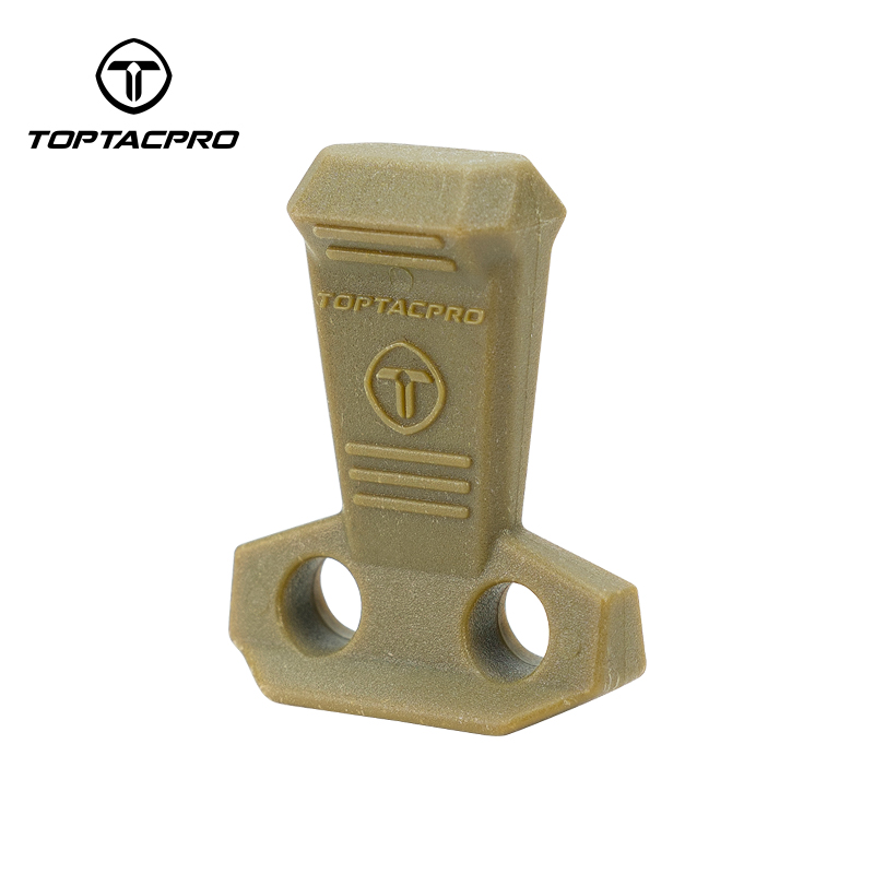 TOPTACPRO Tactical Hook Handle Zipper Handle 3PCS Zipper Pull Drawstring with 2.4M 3.0mm Elastic Rope 8909