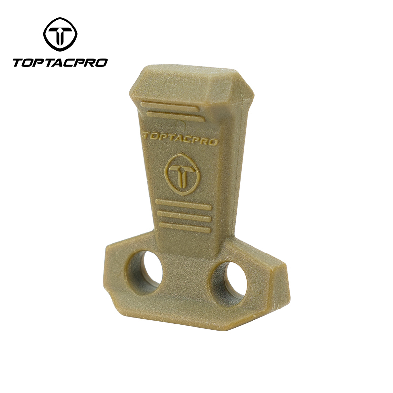 TOPTACPRO Tactical Hook Handle Zipper Handle 3PCS Zipper Pull Drawstring with 2.4M 3.0mm Elastic Rope 8909