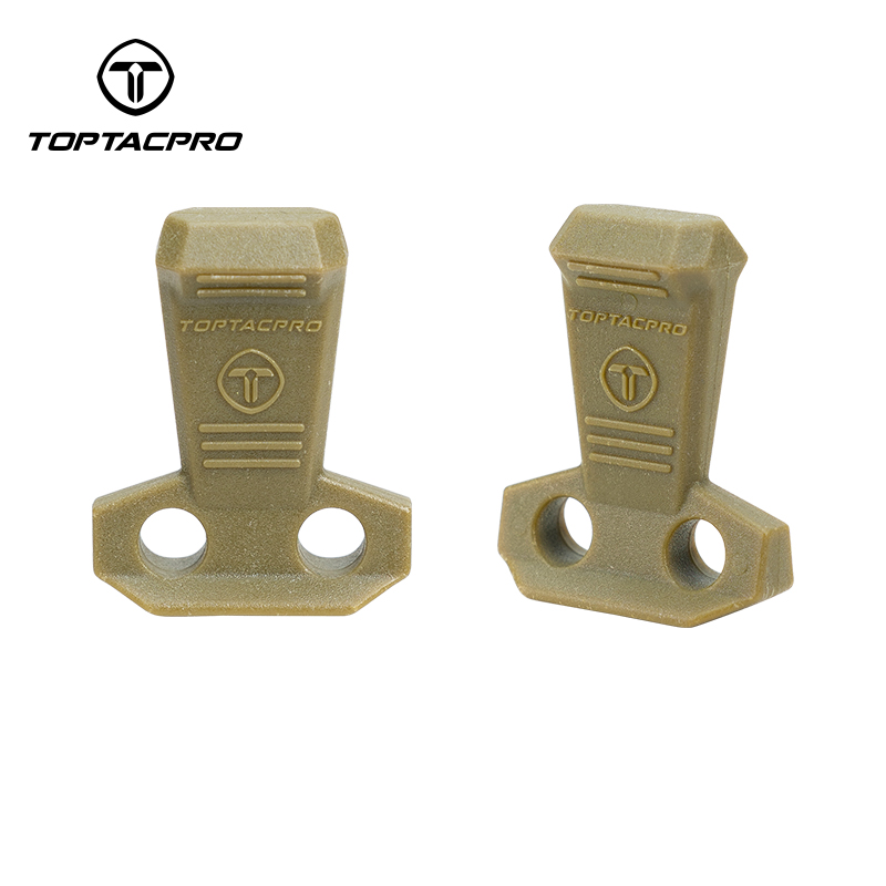 TOPTACPRO Tactical Hook Handle Zipper Handle 3PCS with 2.4M 3.0mm Elastic Rope 8909