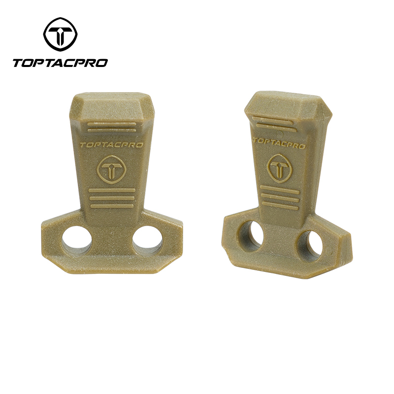 TOPTACPRO Tactical Hook Handle Zipper Handle 3PCS Zipper Pull Drawstring with 2.4M 3.0mm Elastic Rope 8909