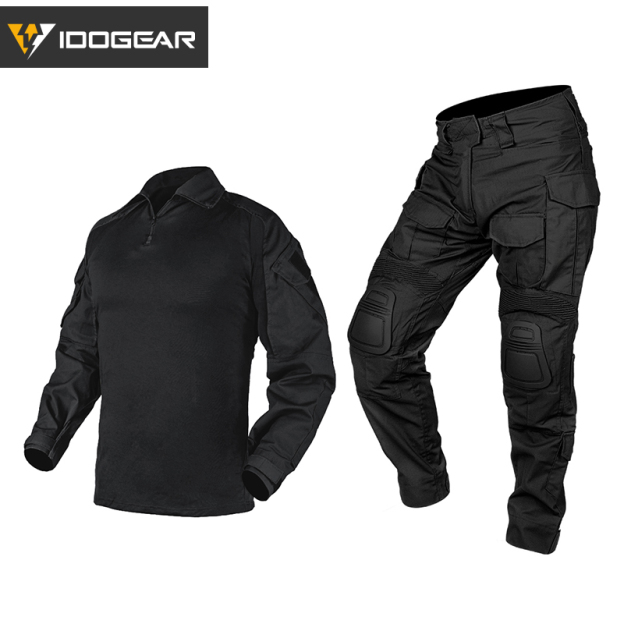IDOGEAR G3 Tactical Uniforms Combat Shirts & Pants with Knee Pads UF3001