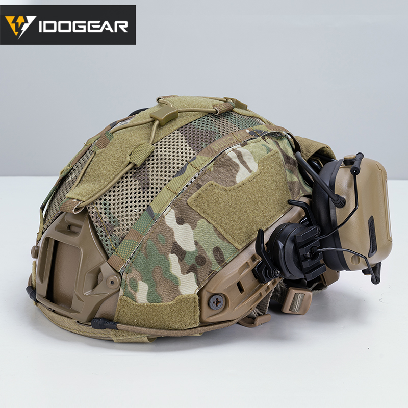 IDOGEAR SPORTS Helmet Cover For Tactical Helmet with NVG Battery Pouch Hunting Accessories 3812-IDOGEAR INDUSTRIAL