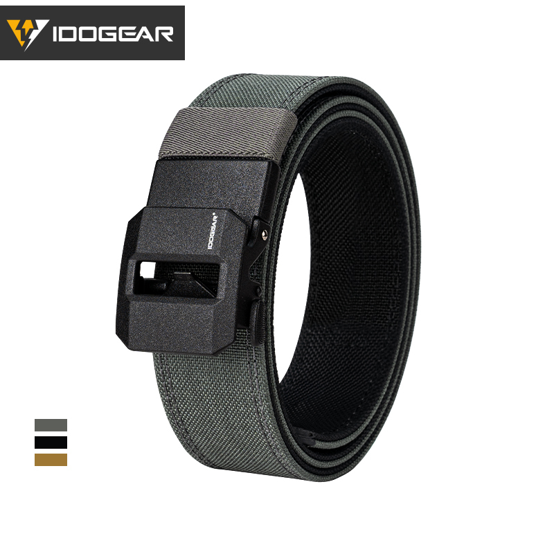 IDOGEAR Mens 1.5" Inch Tactical Belt EDC Nylon Ratchet Gun Belt for Concealed Carry  Airsoft Outdoor Training 3430