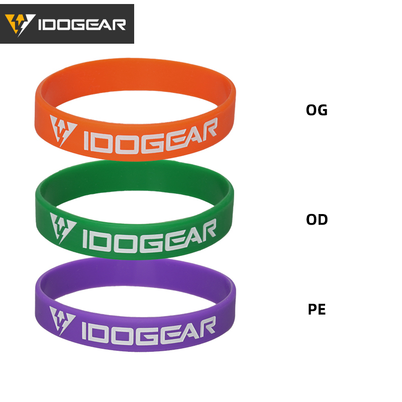 IDOGEAR Tactical Rubber Bracelet 3pcs/set ALL IN Game Prop Morale Marking Tactical Accessories 3904