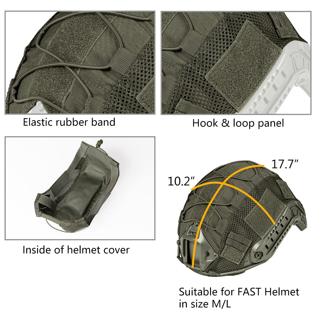 IDOGEAR Utility Helmet Cover for Fast Helmet Outdoor Training 500D Nylon 3802
