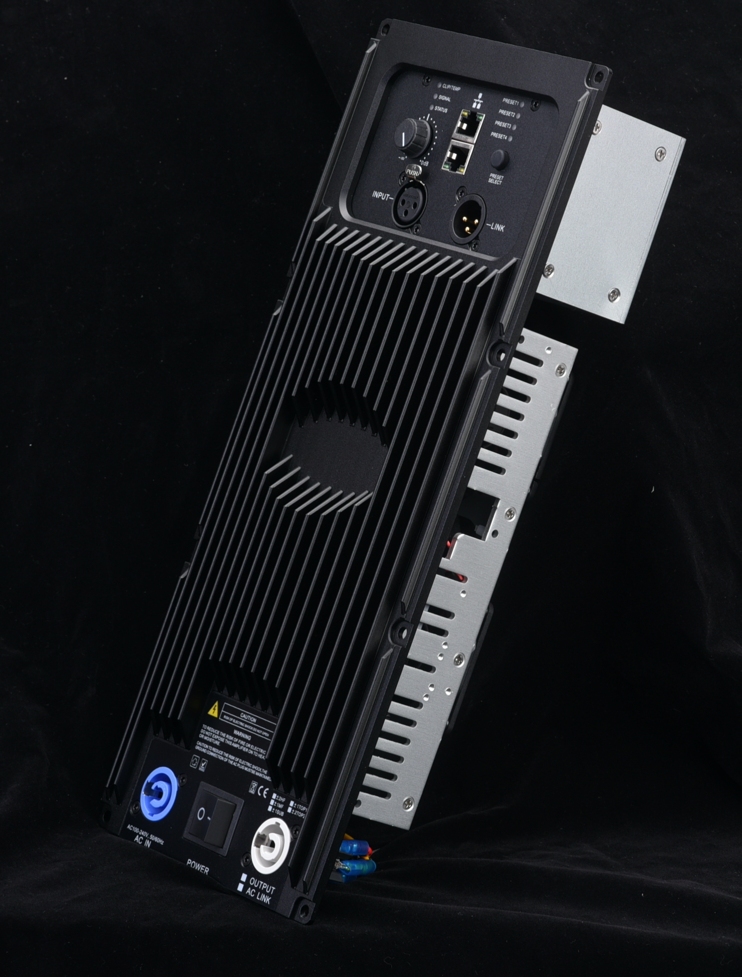 Prokustk AM260HV, Vertical Version, 2 Channel 700W@ 8ohm Power Amplifier Module,Ethernet network interface