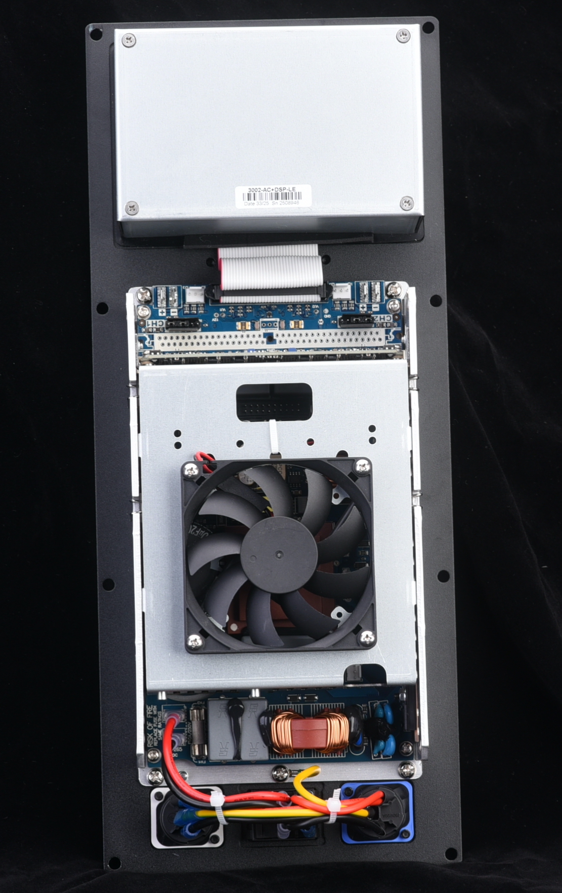 Prokustk AM3002L, Vertical Version, 2 Channel 1100W@ 8ohm Power Amplifier module, Ethernet network interface