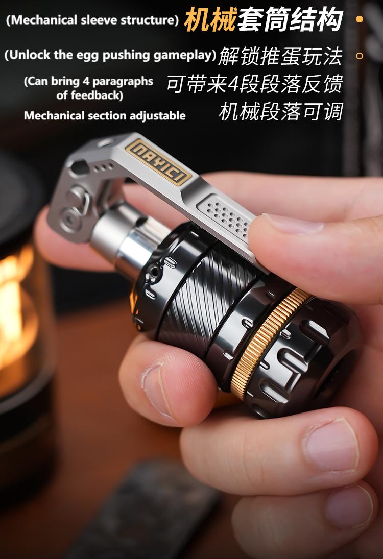 NAYICI DEMOMAN ジルコニウム 数量限定生産 フィジェットトイEDC Demoman-Big white EDC