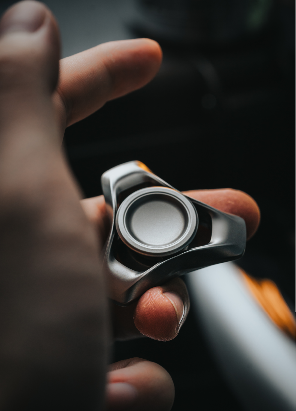 Liquid AIR held between fingers