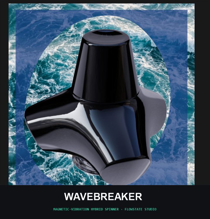 Wavebreaker hybrid spinner hero visual